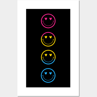 Pansexual Pride Flag SMiley Posters and Art